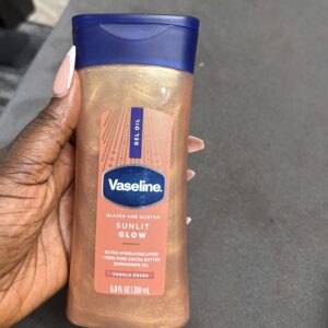 Vaseline glazed & glisten sunlit glow gel oil