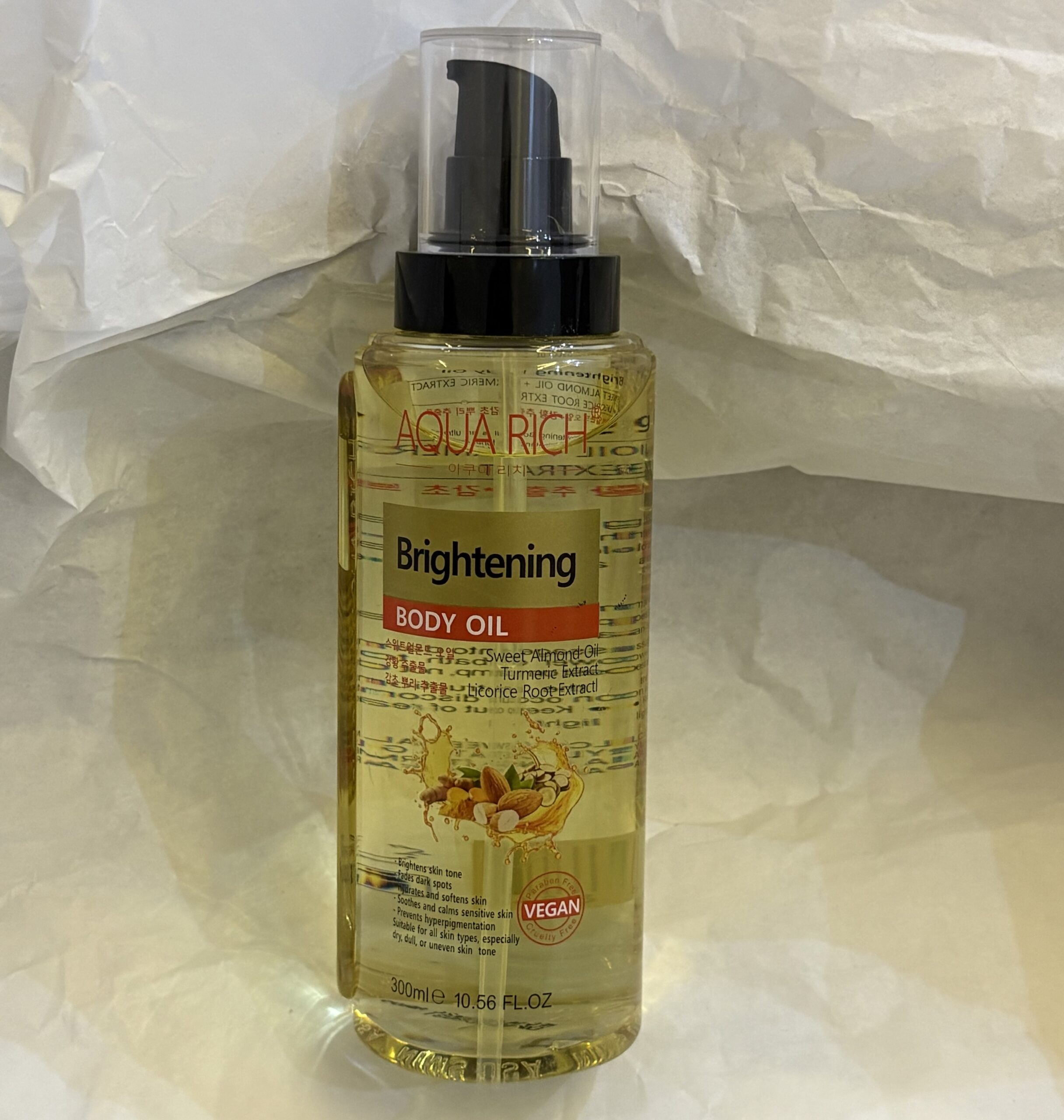 Aqua rich brightening body oil 300ml Aqua rich brightening body oil 300ml
