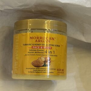 Morrocan Argan turmeric & honey exfoliating scrub 650ml