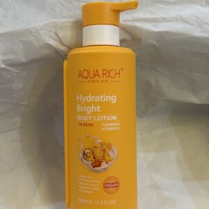 Aqua rich hydrating bright lotion turmeric & vitamin c orange 500ml