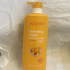 Aqua rich hydrating bright body gel orange  wash ( turmeric + vitamin c )