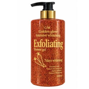 Golden glow intensive whitening exfoliating shower gel