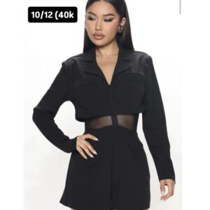 Fashionnova sexy corporate romper playsuit in black