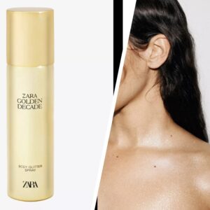 Zara perfume Golden decade body glitter spray