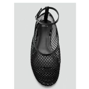 Mango ballet flats  with mesh bracelet  in black 42
