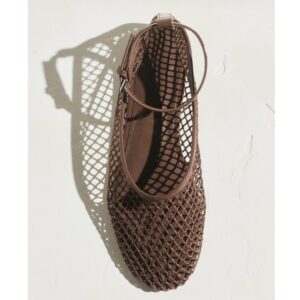 Mango ballet flats  with mesh bracelet  in brown 42