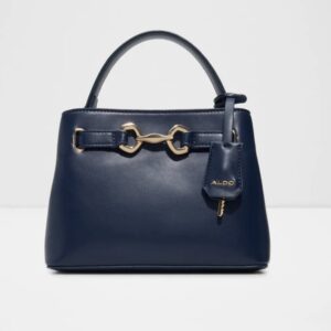 Aldo Marinia top handle navy blue bag