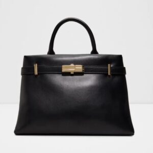 Aldo Alicie faux tote leather bag in black work bag medium size