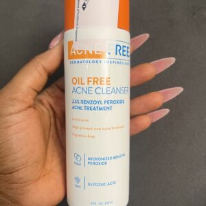 Acne free oil free Acne cleanser