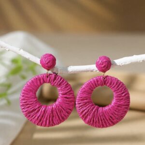 Shein bohemian culture earring in pink