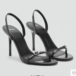 Mango stiletto sandals with buckle in black 42