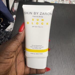 Skin by zaron face & body sun block spf 50