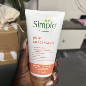Simple glow vitamin c facial wash