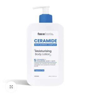 Face facts ceramide moisturising body lotion