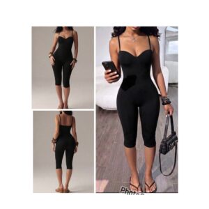 SHEIN cami sexy romper playsuit in black M