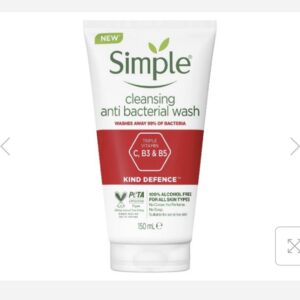 Simple cleansing anti bacterial wash