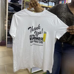 Primark thank you for your kindness Tshirt in white L