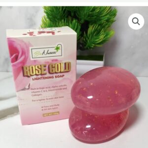 Bio nature healthy glow rose gold lightening soap 150g