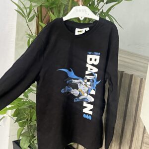 Primark black batman long sleeve t-shirt boy kids