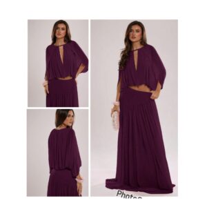 SHEIN classy two piece skirt in  purple red violet  M