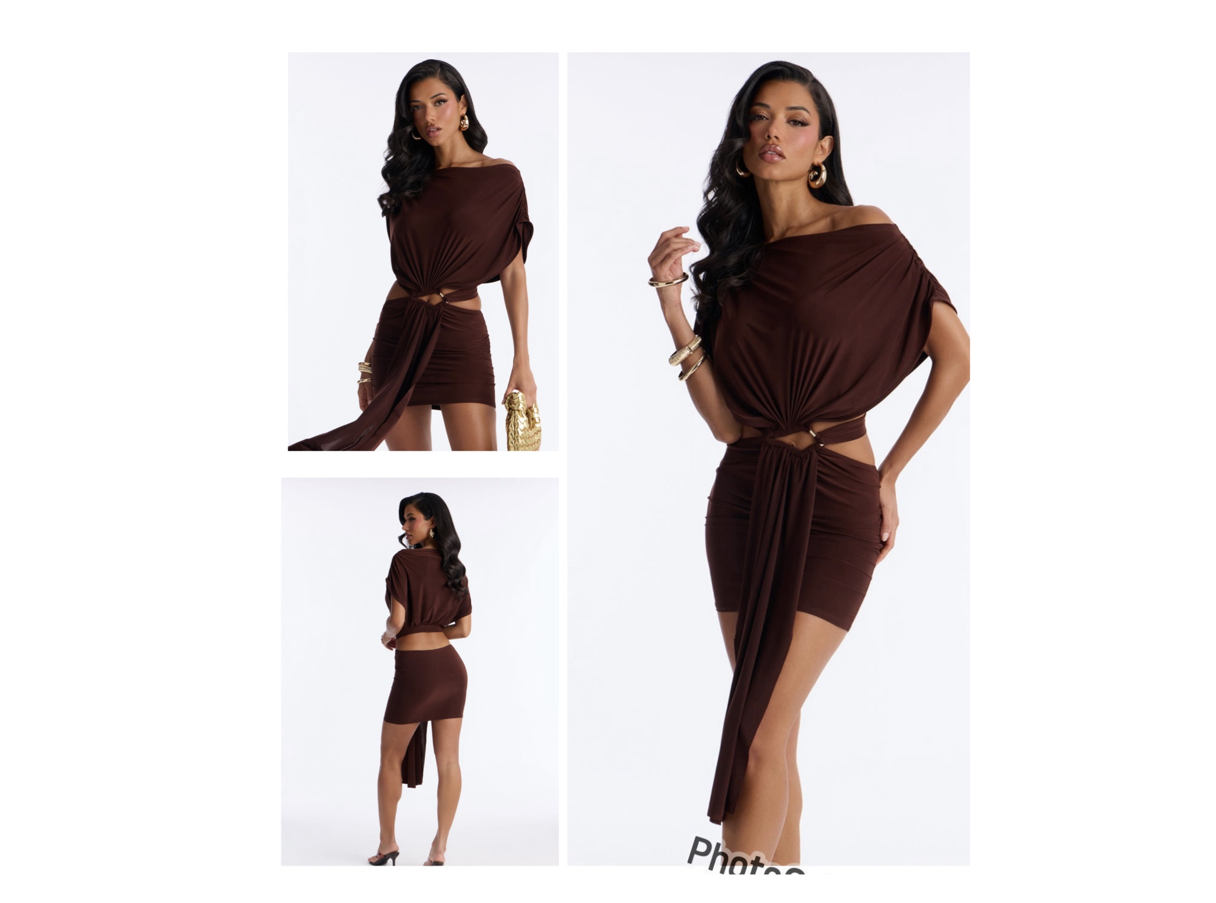 Fashionnova Brandi Cut Out Micro Mini Dress in Chocolate brown Fashionnova Brandi Cut Out Micro Mini Dress in Chocolate brown