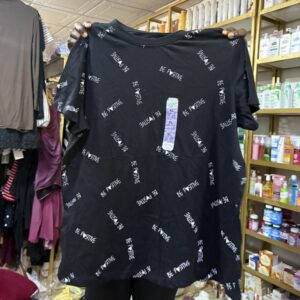 Primark be positive t-shirt in black
