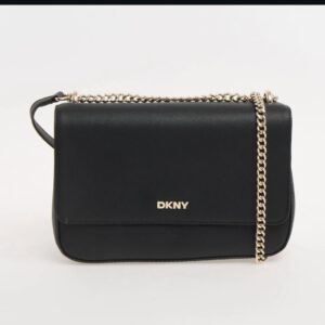 Dkny black sina shoulder bag in black