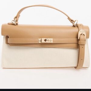 Polo US POLO ASSN canvas carissa shoulder bag in tan brown