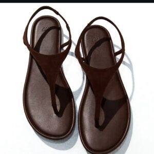 H & m flat sandals in dark brown
