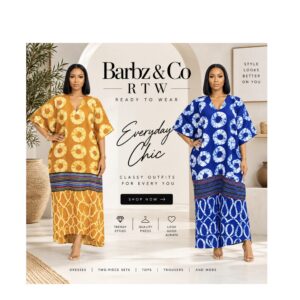 Barbz and co rtw collection midi bubu Jodi