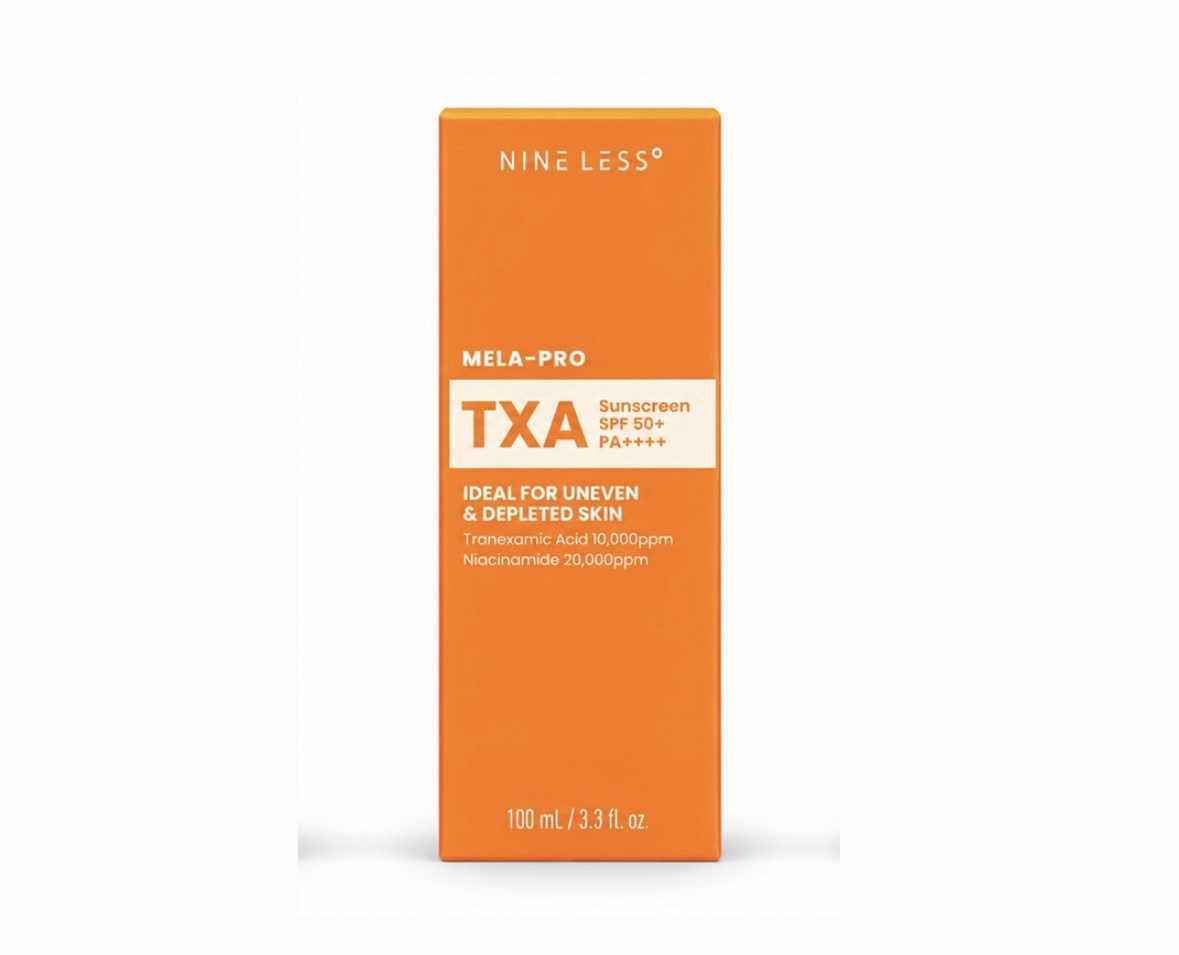 Nine less Mela -Pro TXa spf50 pa+++ ideal for uneven & depleted skin 100ml Nine less Mela -Pro TXa spf50 pa+++ ideal for uneven & depleted skin 100ml