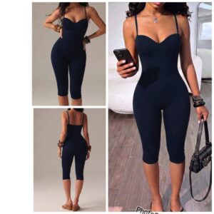 SHEIN cami sexy romper playsuit in  navy blue