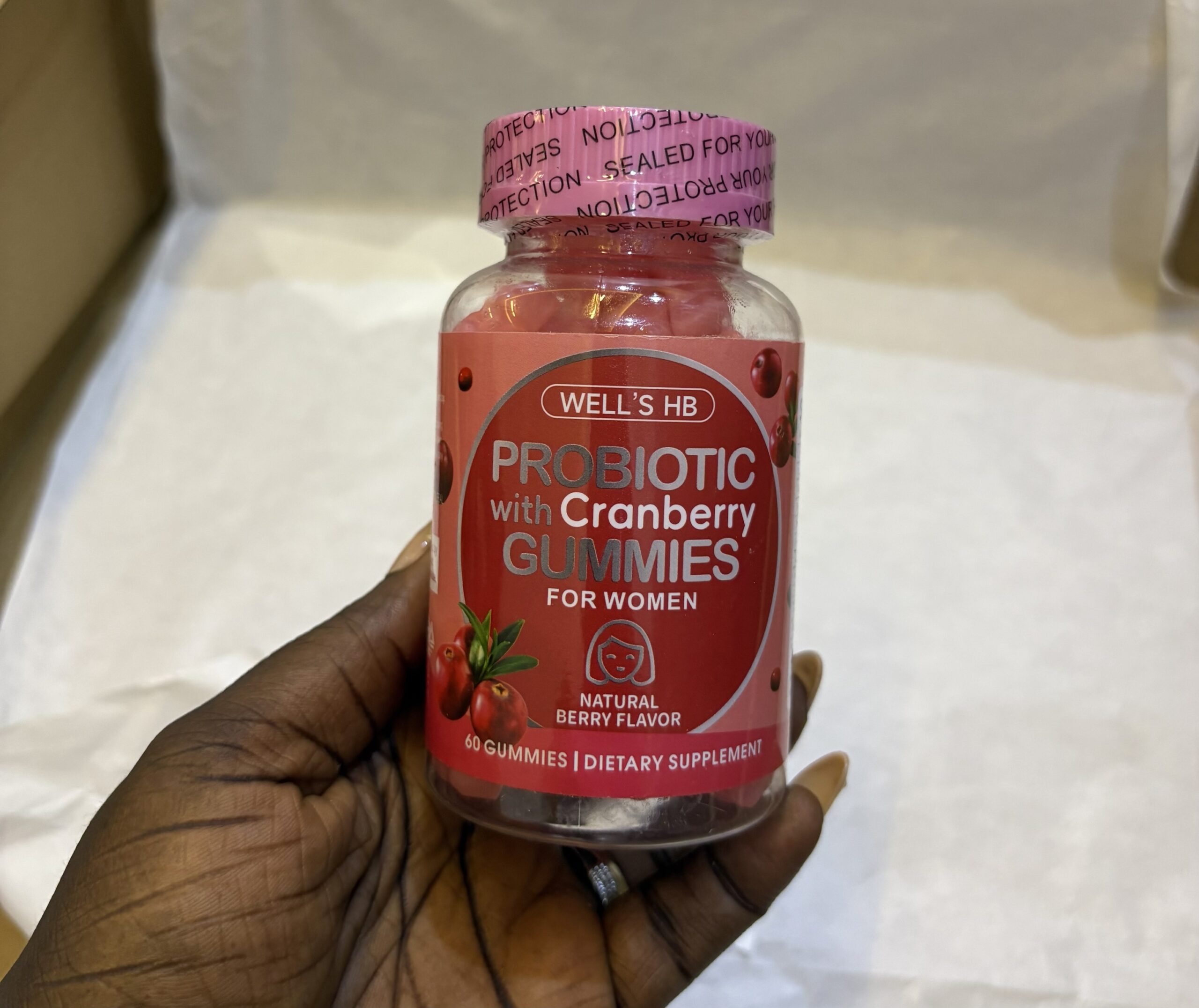 Well’s HB probiotic with cranberry gummies for women 60 gummies Well’s HB probiotic with cranberry gummies for women 60 gummies - Image 2